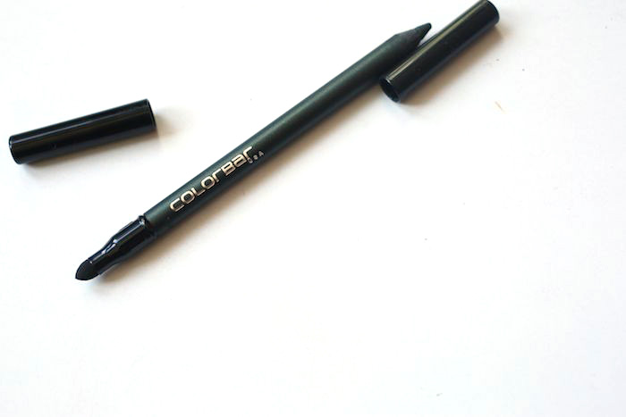 colorbar smoky kajal just green review, swatch, eotd