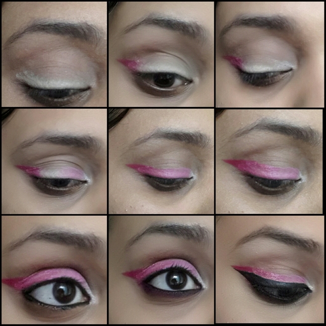 Pink Ombre Eyeliner Makeup - Breast Cancer Awareness Month Inspired
