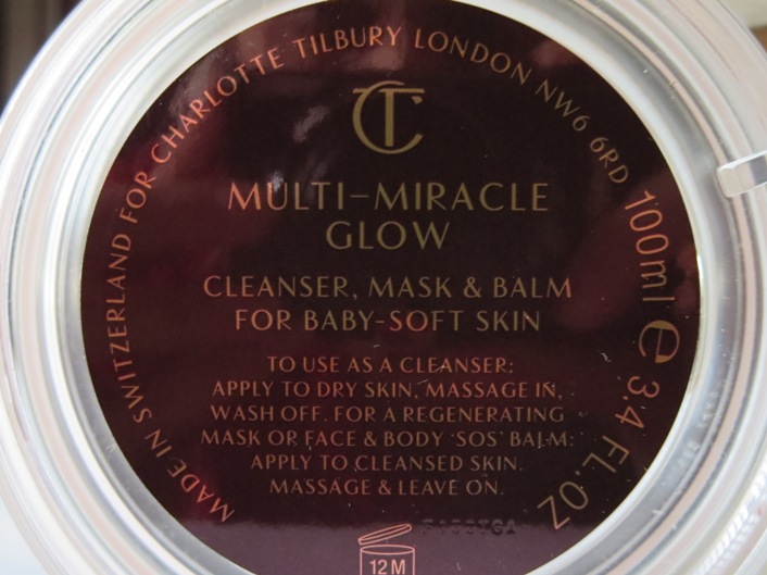 Charlotte Tilbury Multi-Miracle Glow Cleanser Mask and Balm For Baby Soft Skin