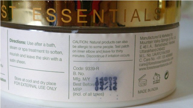 Forest Essentials Velvet Silk Body Cream Cocoa Butter (13)