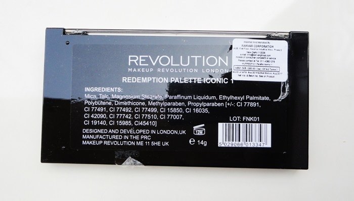 Makeup Revolution Redemption Iconic 1 Eye Shadow Palette (1)