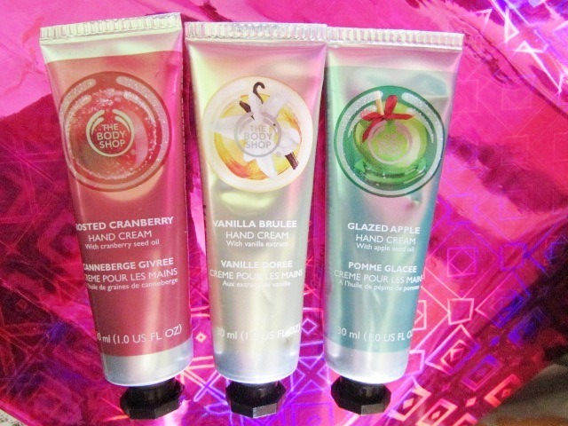 The Body Shop Frosted Cranberry, Glazed Apple and Vanilla Brulee Hand Creams  (4)