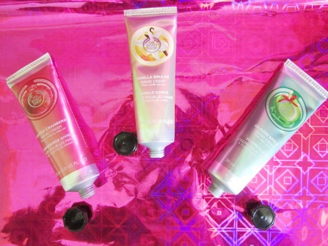 The Body Shop Frosted Cranberry, Glazed Apple and Vanilla Brulee Hand Creams  (5)