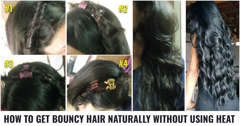 Bouncy Hair Naturally Without Using Heat