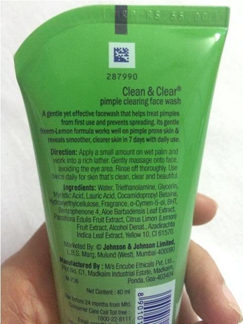 Clean & Clear Neem and Lemon Pimple Clearing Face Wash (2)