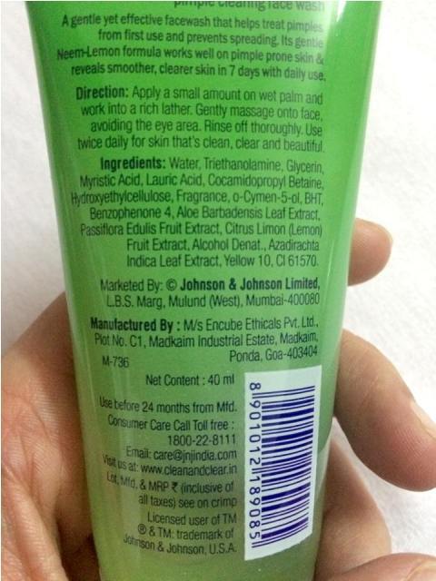 Clean & Clear Neem and Lemon Pimple Clearing Face Wash (3)