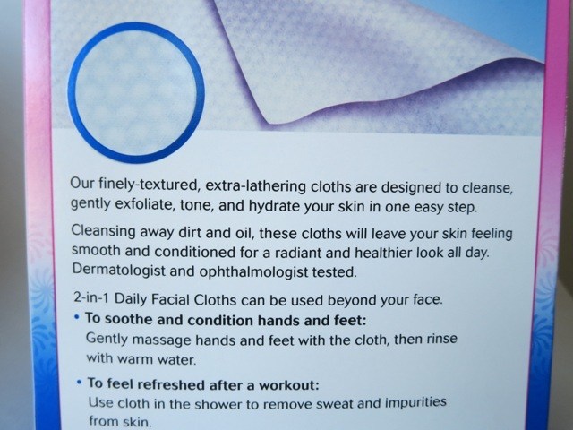 Equate 2 in 1 Daily Facial Cloths (4)