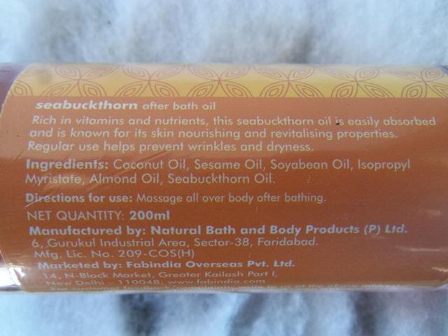 FabIndia Sea Buckthorn After Bath Oil (5)