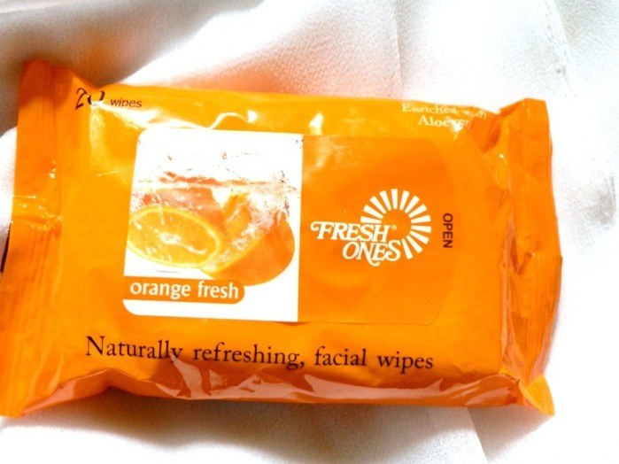 Fresh Ones Orange Fresh Naturally Refreshing Facial Wipes