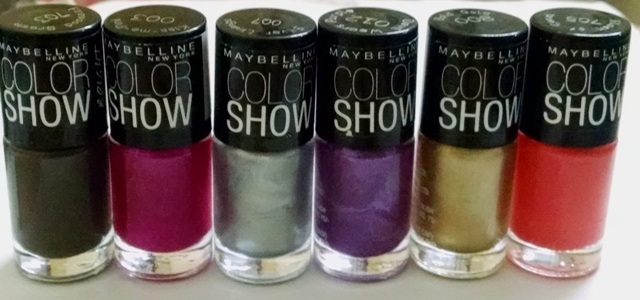 Maybelline Color Show Nail Paint swatches (3)