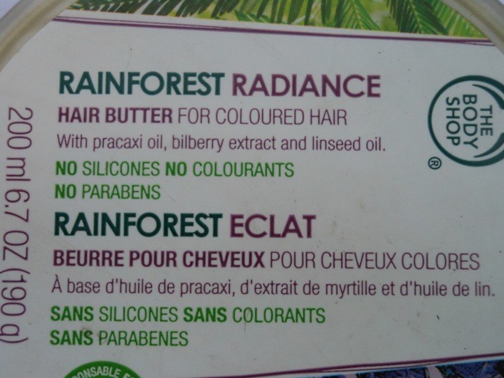 The Body Shop Rainforest Radiance Hair Butter