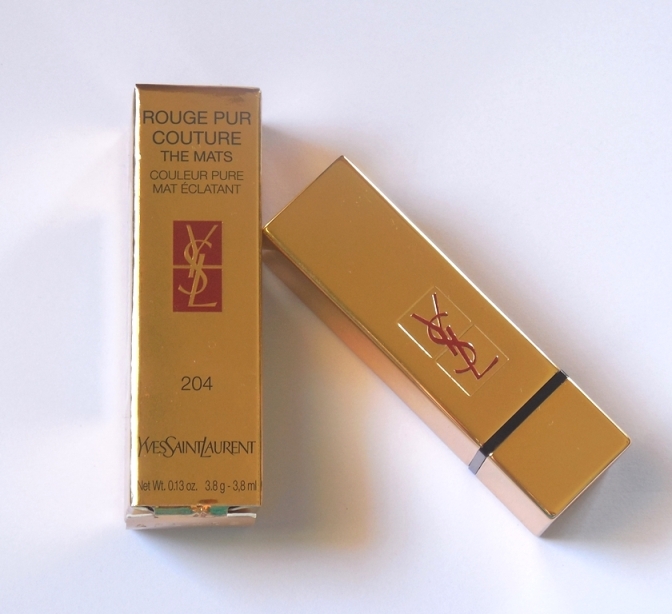 YSL Rouge Pur Couture The Mats Lipstick No. 204 Rouge Scandal