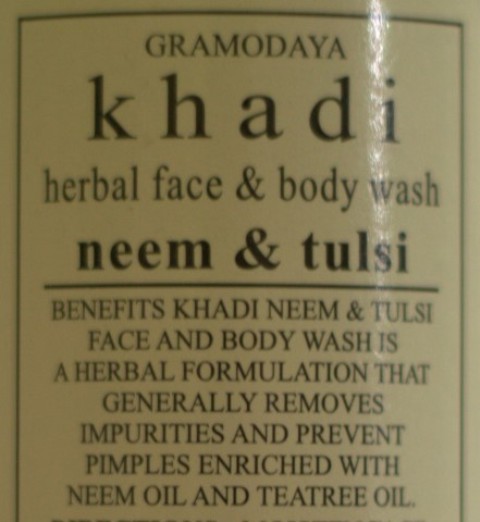 khadi herbal face and body wash