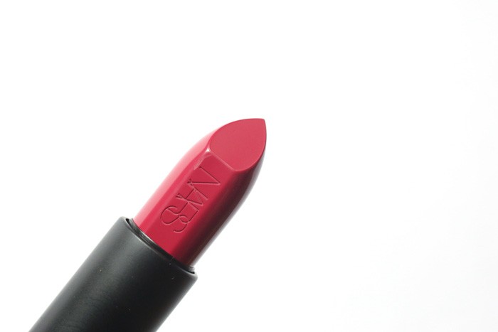 nars audacious lipstick vera review, swatch, fotd