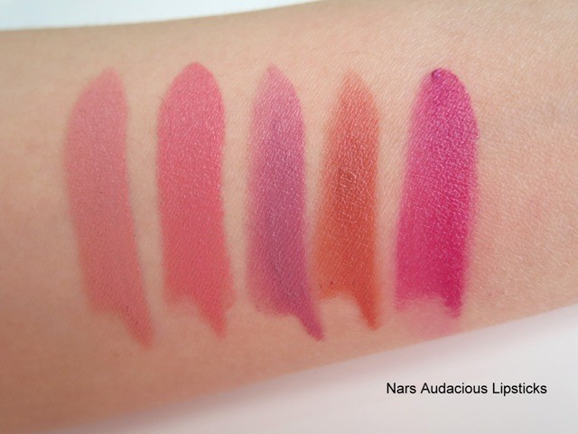 nars audacious lipsticks swatches collection (5)