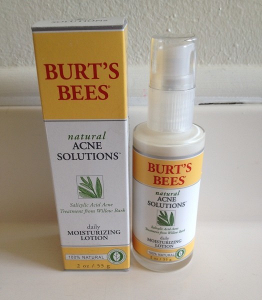 Burt's Bees Natural Acne Solutions Daily Moisturizing Lotion Review