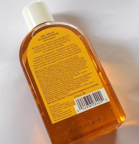 CRABTREE AND EVELYN HONEY AND PEACH BLOSSOM BODY WASH