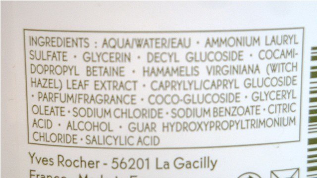 Yves Rocher Super-Soft Shampoo with Witch Hazel ingredients