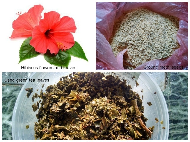 Hibiscus and Green Tea Leaves Hair Pack: DIY