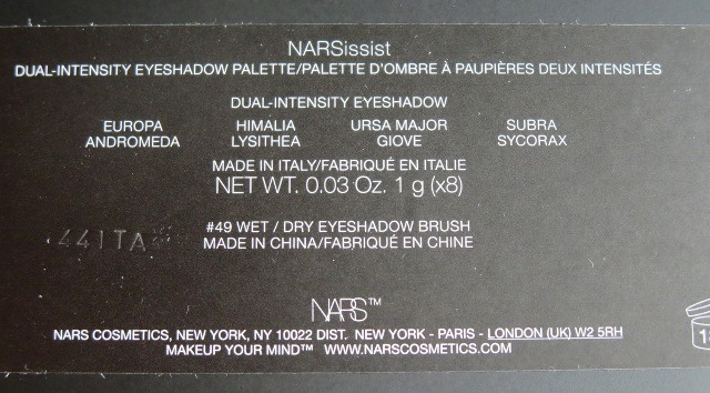NARSissist Dual-Intensity Eyeshadow Palette (7)
