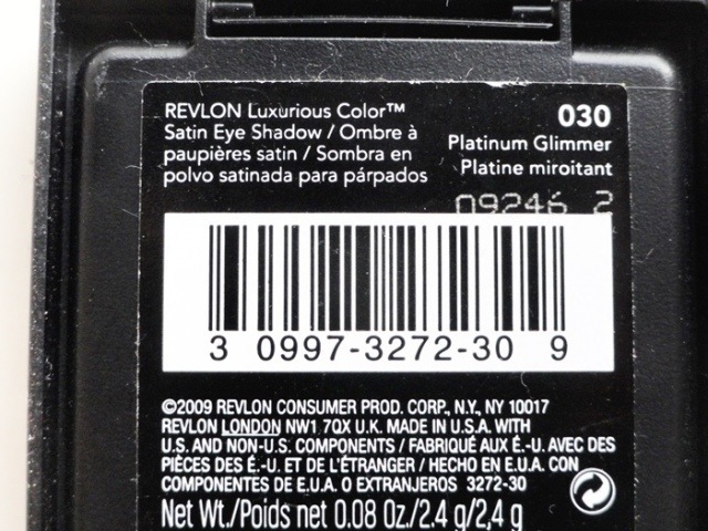 Revlon Platinum Glimmer Luxurious Color Satin Eyeshadow  (3)