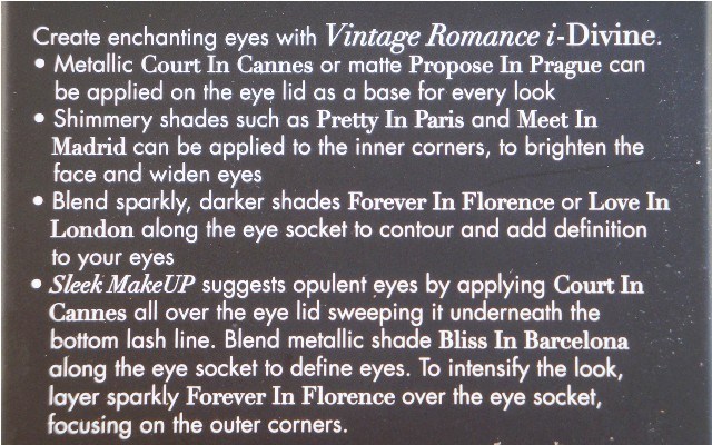 Sleek Makeup i-Divine Vintage Romance  (10)