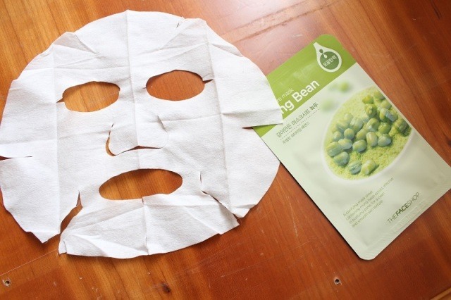 The Face Shop Real Nature Mask Sheet Mung Bean Review (1)