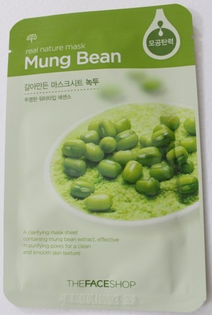 The Face Shop Real Nature Mask Sheet Mung Bean Review (4)