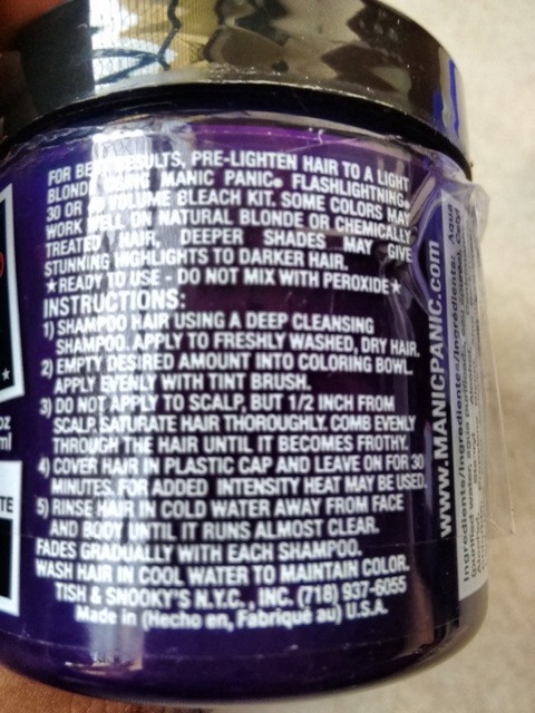 Tish and Snooky's Manic Panic Flash Purple Haze Lightning Hair Bleach Kit  (1 (3)