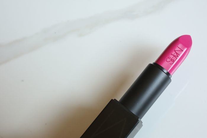 nars audacious lipstick michiyo review, swatch