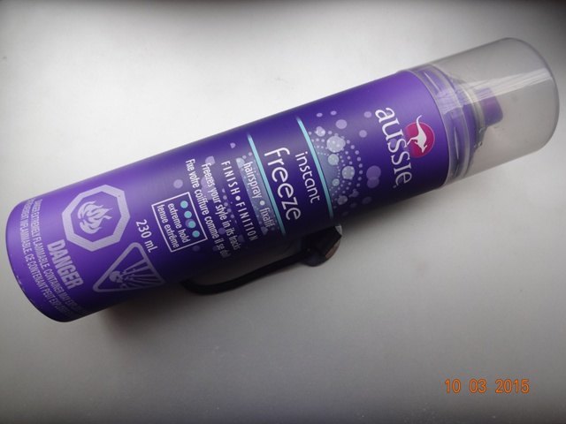 Aussie Instant Freeze Hairspray Finish Review