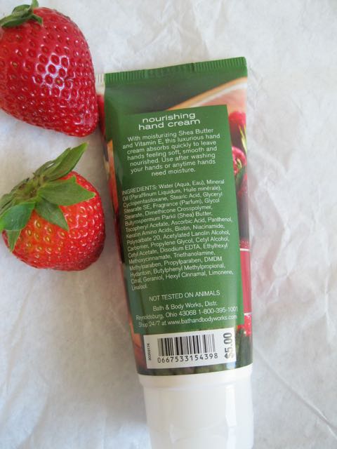 Bath and Body Works Fresh Strawberries Nourishing Hand Cream