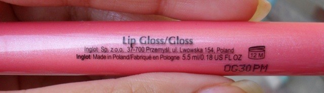 Inglot #71 Sleeks VLC Lip Gloss (8)