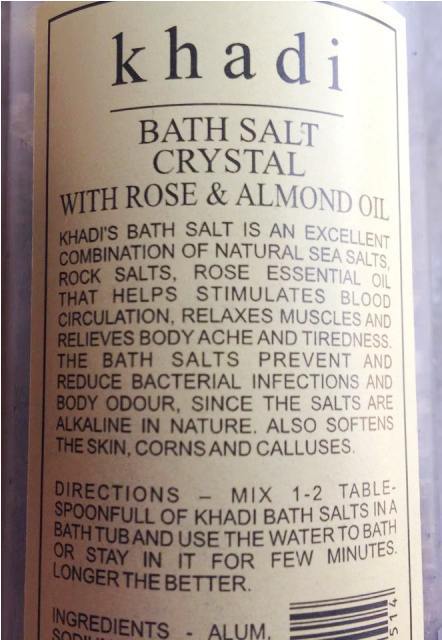 Khadi Bath Salt Crystal with Rose & Almond Oil (3)