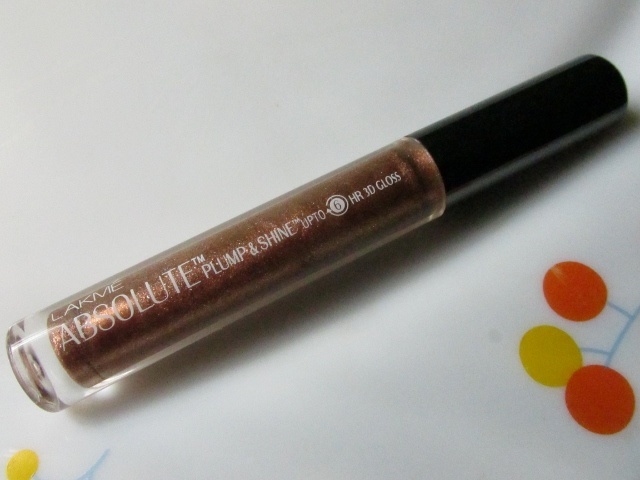 Lakme Absolute Gold Shimmer Plump & Shine Lip Gloss Review