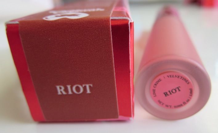 Lime Crime Velvetines Liquid Matte Lipstick in Riot