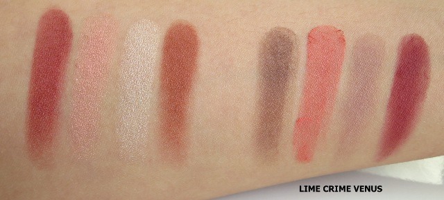 Lime Crime VenusThe Grunge Palette  swatches eye look (2)