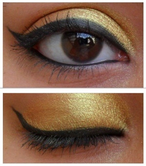 M.A.C Old Gold Pigment Review, EOTD (1)