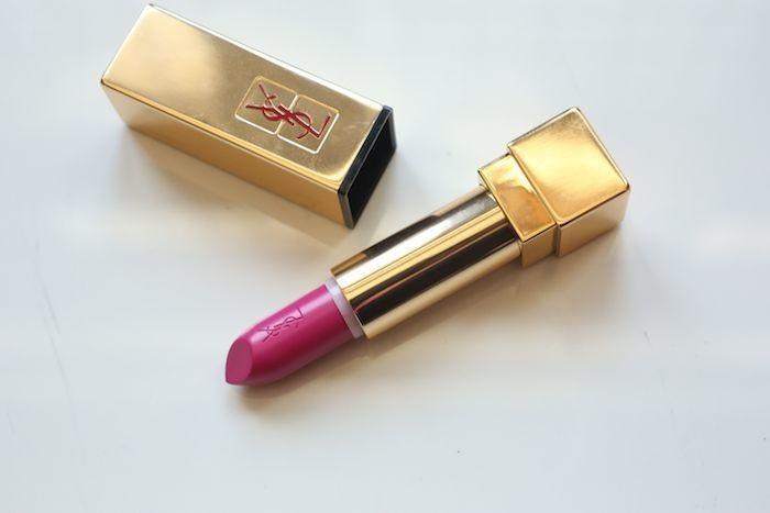 YSL Rouge Pur Couture Fuchsia pink photos, swatches