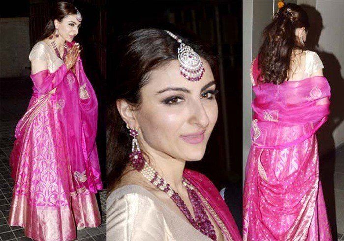 Bollywood Celebrities At Their Wedding Reception Soha