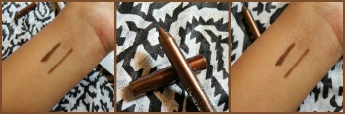 Coloressence Waterproof Smudge Free Brown Town Eye & Lip Liner Pencil Swatches