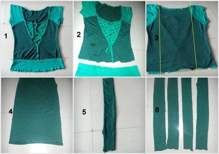 How to Turn An Old Tee Into A Chic Scarf1