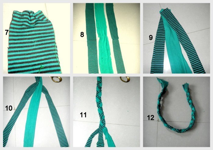 How to Turn An Old Tee Into A Chic Scarf2