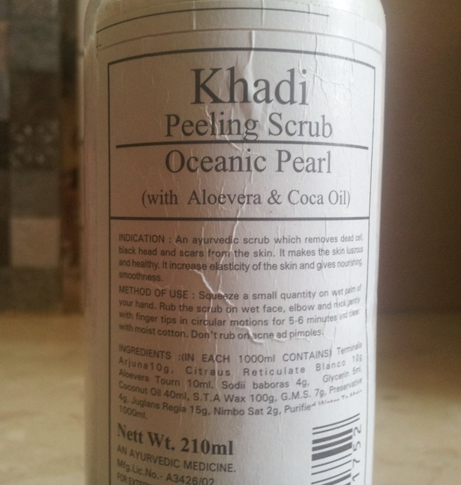 Khadi Oceanic Pearl Peeling Scrub with Aloe Vera and Coca Oil Review6