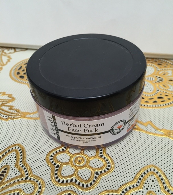 Khadi Premium Herbal Cream Face Pack with Pure Rosewater Review