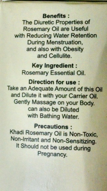 Khadi Rosemary Essential Oil Review (2)