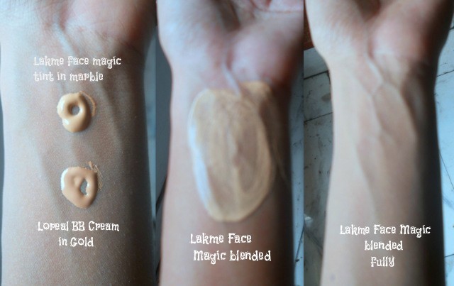 Lakme Face Magic Skin Tints Crème Swatch