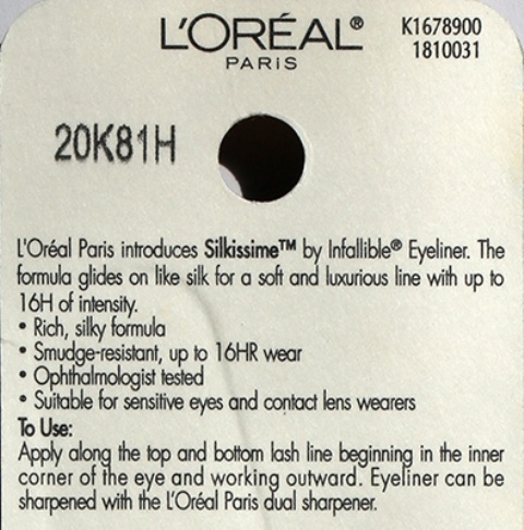 L’Oreal Highlighter Infallible Silkissime Eyeliner (1)