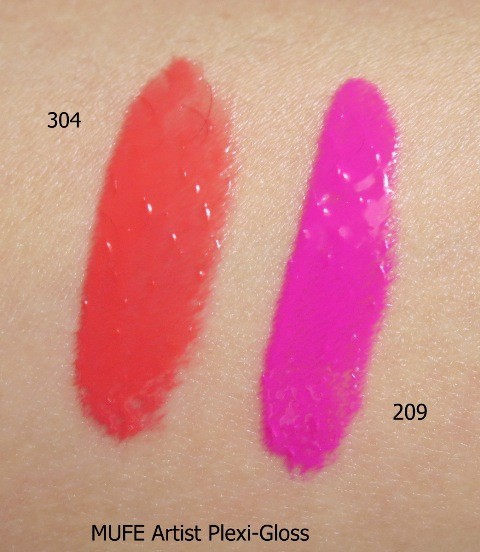 Makeup Up For Ever Artist Plexi-Gloss collection swatches (1)