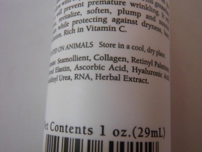 Mario Badescu Hyaluronic Emulsion with Vitamin C Ingredients
